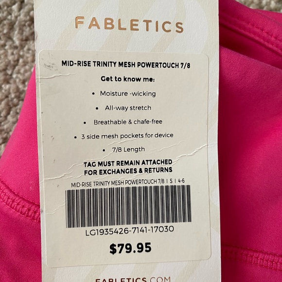 Fabletics 7/8 Mid-rise Legging - Picture 2 of 3